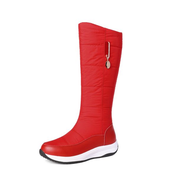 real leather down female snow boots winter warm flat platform party casual shoes woman new zipper women knee high boots, Black
real leather down female snow boots winter warm flat platform party casual shoes woman new zipper women knee high boots, Black