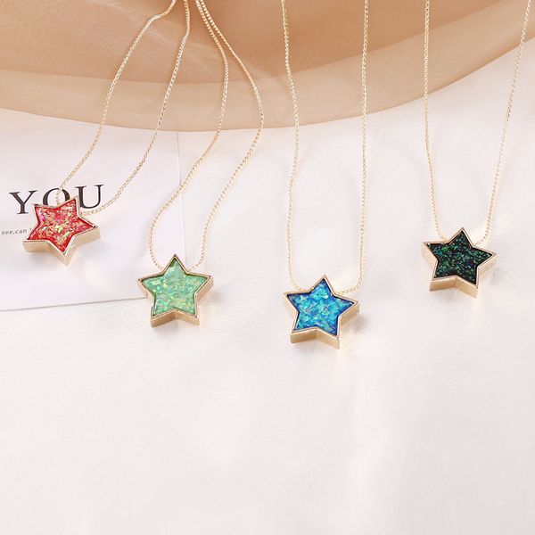 luokey sweet colorful star necklace for women fashion choker collar elegant charming ladies chain pendant necklace jewelry gifts, Silver
luokey sweet colorful star necklace for women fashion choker collar elegant charming ladies chain pendant necklace jewelry gifts, Silver