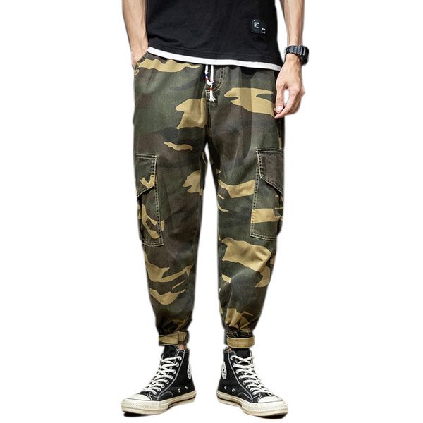 new age season 2020 overalls male popular logo beam foot loose casual pants men male han edition of camouflage trousers, Blue
new age season 2020 overalls male popular logo beam foot loose casual pants men male han edition of camouflage trousers, Blue