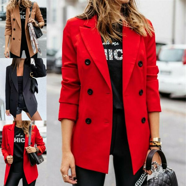 casual jacket womens coat slim fit lady long sleeve cardigan suit office jacket coat outwear, Black;brown
casual jacket womens coat slim fit lady long sleeve cardigan suit office jacket coat outwear, Black;brown