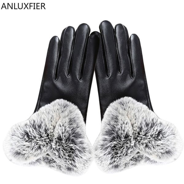 five fingers gloves h10069 women touch screen leather winter warm velvet thick thermal mittens female korean fashion hand muff, Blue;gray
five fingers gloves h10069 women touch screen leather winter warm velvet thick thermal mittens female korean fashion hand muff, Blue;gray