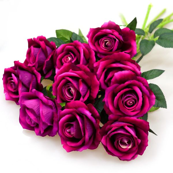 10 pcs/lot wedding decoration rose artificial flowers romantic date /party sending roses silk flower bouquet t200103
10 pcs/lot wedding decoration rose artificial flowers romantic date /party sending roses silk flower bouquet t200103