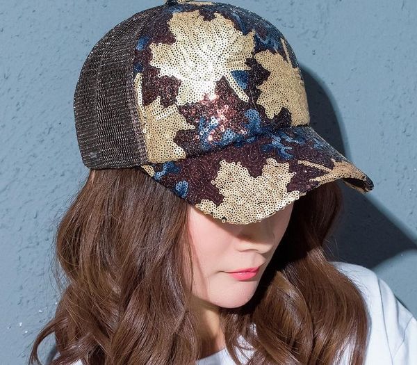 summer messy bun mesh hats women leaf glitter baseball cap spring snapback hat ladies casual adjustable sequins hat, Blue;gray
summer messy bun mesh hats women leaf glitter baseball cap spring snapback hat ladies casual adjustable sequins hat, Blue;gray