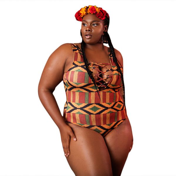 fashion women jumpsuit geometric print hollow out cross lace up ethnic style plus size bodysuit swimsuits backless rompers, Black;white
fashion women jumpsuit geometric print hollow out cross lace up ethnic style plus size bodysuit swimsuits backless rompers, Black;white