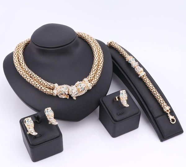 color jewelry set for women wedding fashion leopard imitation crystal gold plated necklace earrings bracelet rings77, Slivery;golden
color jewelry set for women wedding fashion leopard imitation crystal gold plated necklace earrings bracelet rings77, Slivery;golden