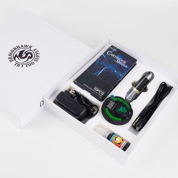 dragonhawk tattoo machine kit professional rotary tattoo pen kit power supply clip cord needles high speed motor pen
dragonhawk tattoo machine kit professional rotary tattoo pen kit power supply clip cord needles high speed motor pen