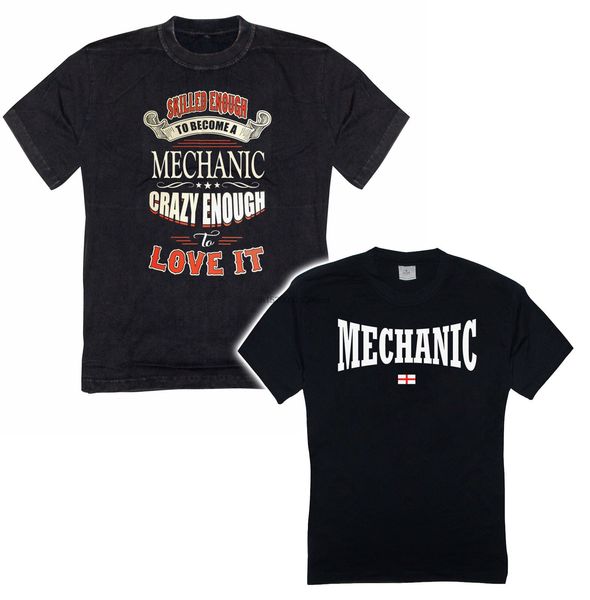 new mens t shirts 2 x mens m-2xl mechanic workwear funny t-shirt skilled enough to become a car 100% cotton brand new