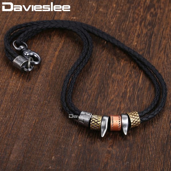 pendant necklaces davieslee man-made leather necklace for men women alloy metal charms tribal ethnic men's cowboy dlp99, Silver
pendant necklaces davieslee man-made leather necklace for men women alloy metal charms tribal ethnic men's cowboy dlp99, Silver