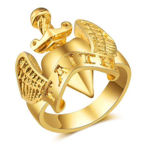 js & sth faith loyalty ring men trendy gold color wedding rings promise ring wholesale lots bulk, Slivery;golden
js & sth faith loyalty ring men trendy gold color wedding rings promise ring wholesale lots bulk, Slivery;golden