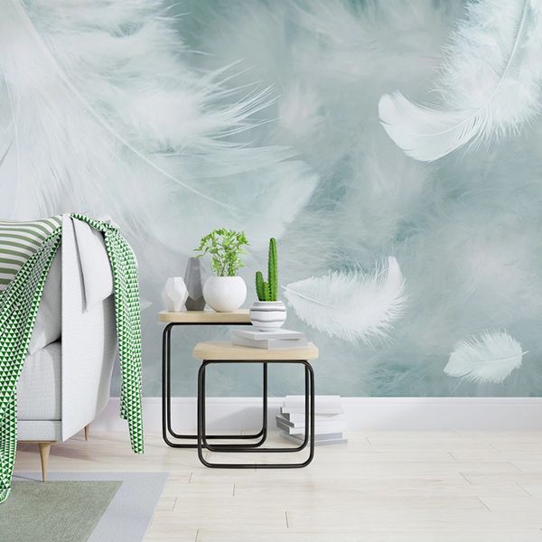 custom p mural fresh watercolor feather bedroom study living room background wall decoration painting non-woven wallpaper 3d
custom p mural fresh watercolor feather bedroom study living room background wall decoration painting non-woven wallpaper 3d