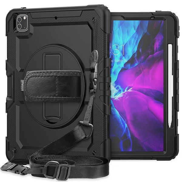 tough armor cover hand strap shoulder strap 360 rotatable kickstand protective case for ipad pro 12.9 2020/ipad pro 11 2020/pro 11 2018
tough armor cover hand strap shoulder strap 360 rotatable kickstand protective case for ipad pro 12.9 2020/ipad pro 11 2020/pro 11 2018