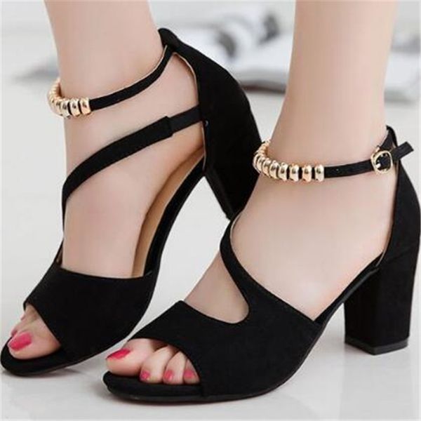2020 spring fish mouth hollow roman sandals thick with a word with beaded high heels female summer female sandals, Black
2020 spring fish mouth hollow roman sandals thick with a word with beaded high heels female summer female sandals, Black