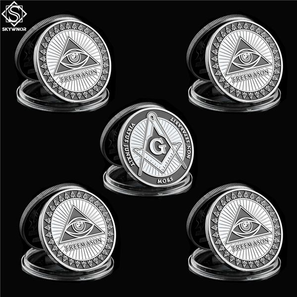 5pc and accepted masons token craft silver plated 1 oz masonic symbols commemorative coin collection
5pc and accepted masons token craft silver plated 1 oz masonic symbols commemorative coin collection