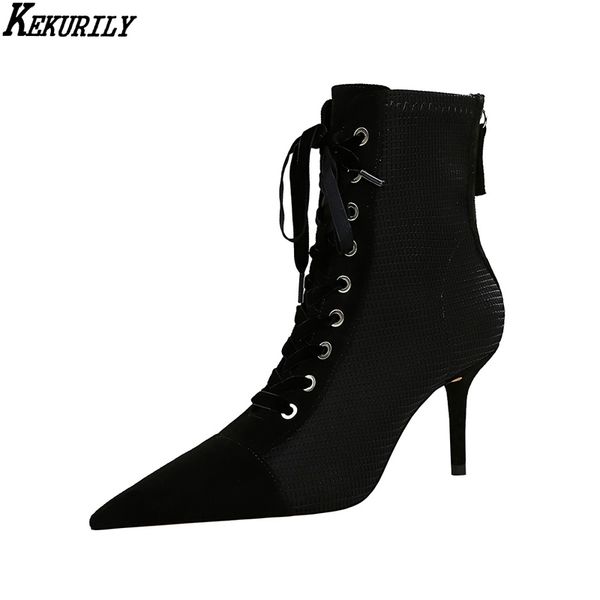 2020 new patchwork ankle boots women fashion zip pointed toe shoes high heels cross strap short boot black zapatos de mujer
2020 new patchwork ankle boots women fashion zip pointed toe shoes high heels cross strap short boot black zapatos de mujer