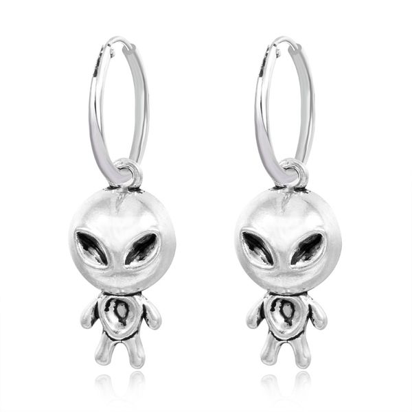 1pair cute alien pandent hoop earring for women vintage antique color figure ear hoop diy jewelry pendientes e87, Golden;silver
1pair cute alien pandent hoop earring for women vintage antique color figure ear hoop diy jewelry pendientes e87, Golden;silver
