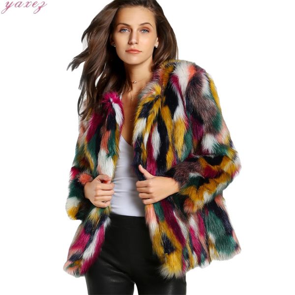 colorful long sleeve collarless casual winter short faux fur female coat jacket women feminine jacket coat thick warm o-neck, Black
colorful long sleeve collarless casual winter short faux fur female coat jacket women feminine jacket coat thick warm o-neck, Black