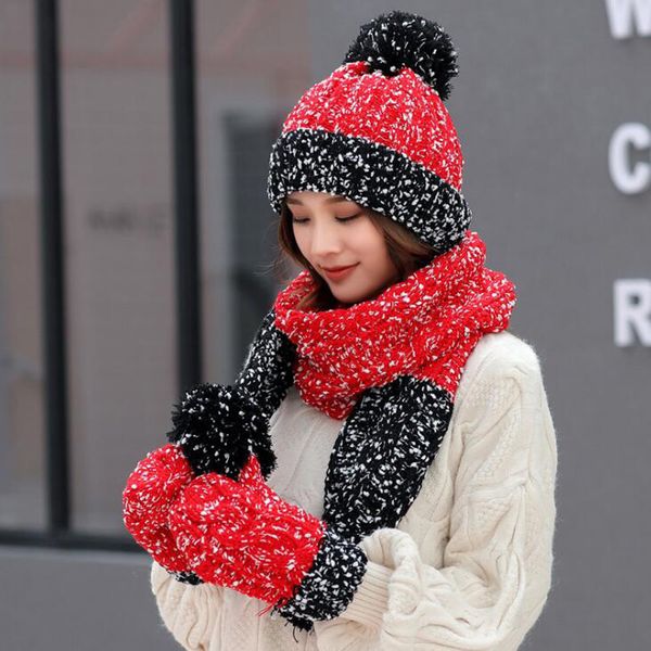 thick warm hat scarf glove set women kitted winter hats scarf gloves women's clothing accessories, Blue;gray
thick warm hat scarf glove set women kitted winter hats scarf gloves women's clothing accessories, Blue;gray