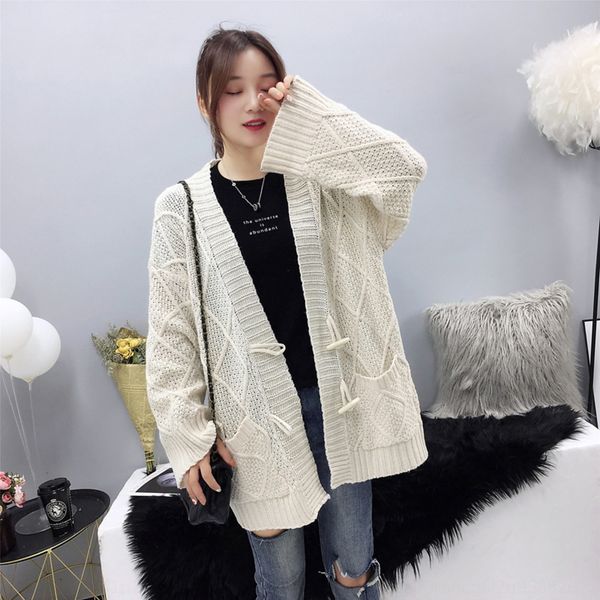 very fairy coat sweater coat women's cardigan 2020 spring and autumn new loose all-match lazy style thickened sweater tcvvj, White;black
very fairy coat sweater coat women's cardigan 2020 spring and autumn new loose all-match lazy style thickened sweater tcvvj, White;black