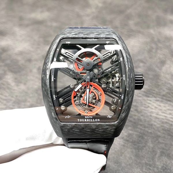 высокое качество производитель полого real tourbillon механическое движения сделана из типоразмера 44mm углерода паяного с резиновым ремешко, Slivery;brown
высокое качество производитель полого real tourbillon механическое движения сделана из типоразмера 44mm углерода паяного с резиновым ремешко, Slivery;brown