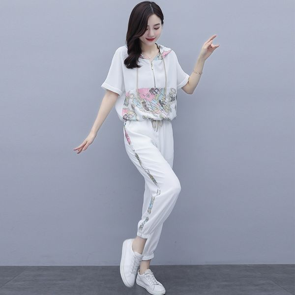 fashioncasual fashionsuit 2020 summer new women's fashion western style printed hooded casual two-piece set fashion ywuzp, Gray
fashioncasual fashionsuit 2020 summer new women's fashion western style printed hooded casual two-piece set fashion ywuzp, Gray