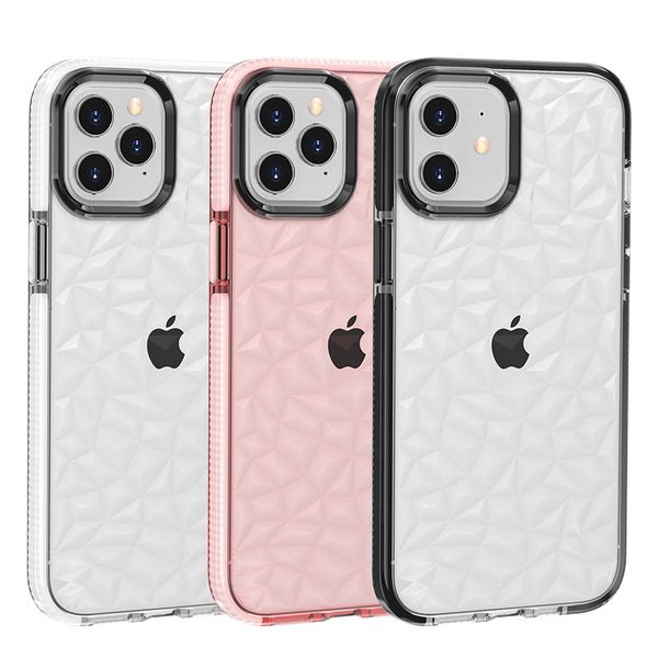 transparent phone case for iphone 12 shockproof 3d diamond pattern soft tpu protective clear back cover
transparent phone case for iphone 12 shockproof 3d diamond pattern soft tpu protective clear back cover