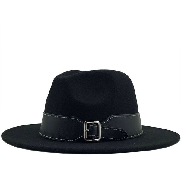 wide brim hats 2021 autumn winter wool men's fedoras women's felt hat ladies sombrero jazz male bowler outdoor vintage large size, Blue;gray
wide brim hats 2021 autumn winter wool men's fedoras women's felt hat ladies sombrero jazz male bowler outdoor vintage large size, Blue;gray