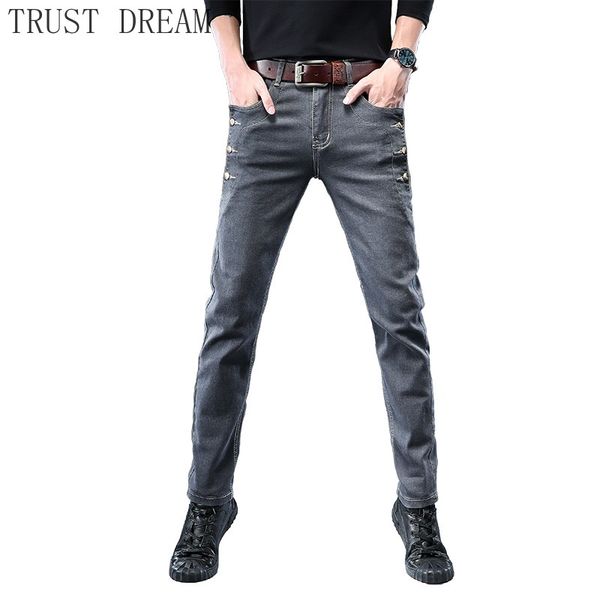 men's jeans 2021 ins young men handsome skinny button decor man casual denim pants streetwear hip hop male cool clothing, Blue
men's jeans 2021 ins young men handsome skinny button decor man casual denim pants streetwear hip hop male cool clothing, Blue