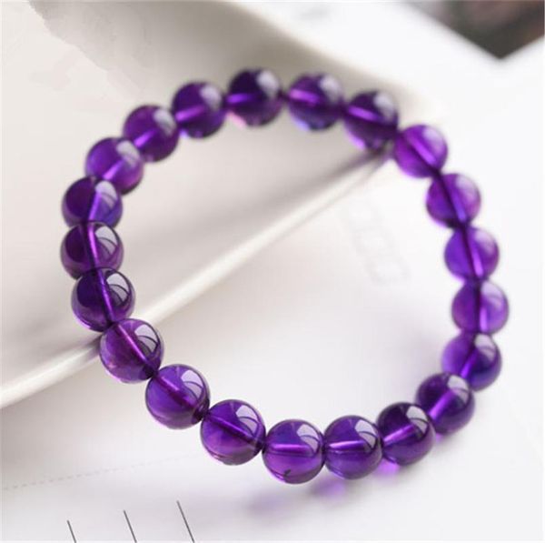beaded, strands genuine purple natural ame thyst gems stone crystal bracelets for women female stretch round bead bracelet 8mm 9mm 10mm 11mm, Black
beaded, strands genuine purple natural ame thyst gems stone crystal bracelets for women female stretch round bead bracelet 8mm 9mm 10mm 11mm, Black