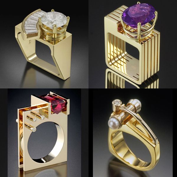 cluster rings mengyi fashion unique geometric irregular ring inlaid with cubic zirconia 9 2 5 gothic women's jewelry party gift, Golden;silver
cluster rings mengyi fashion unique geometric irregular ring inlaid with cubic zirconia 9 2 5 gothic women's jewelry party gift, Golden;silver