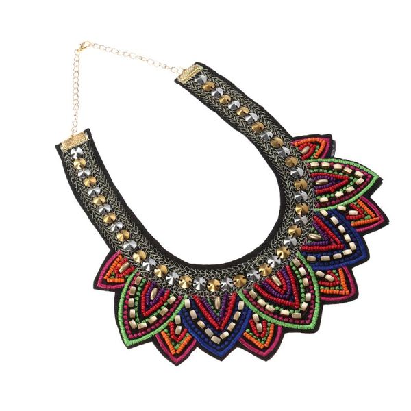 charming beaded necklace embroidery handmade ethnic necklace women accessory (red, Silver
charming beaded necklace embroidery handmade ethnic necklace women accessory (red, Silver