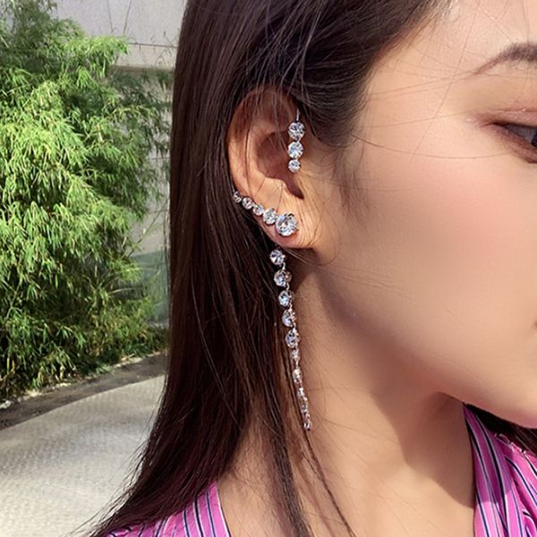 1pc big ear cuff earrings women 2020 new statement shinning crystal hanging earrings handmade party jewelry, Silver
1pc big ear cuff earrings women 2020 new statement shinning crystal hanging earrings handmade party jewelry, Silver