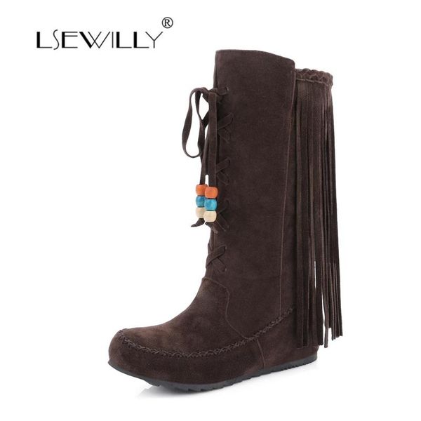 lsewilly woman shoe botas classic fashion snow boot winter tassel high-quality waterproof wedges knee-high slip-resistant lcl001, Black
lsewilly woman shoe botas classic fashion snow boot winter tassel high-quality waterproof wedges knee-high slip-resistant lcl001, Black
