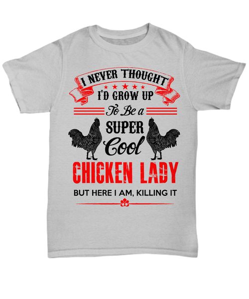 2019 100% cotton super cool chicken lady super funny t-shirt - tee summer style tee shirt
2019 100% cotton super cool chicken lady super funny t-shirt - tee summer style tee shirt