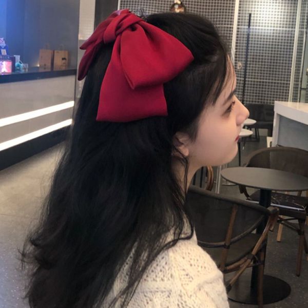 big bow hair clip wine red color japanese-style korean-style college silk fabrics korean-style lolita spring clip hair accessories, Slivery;white
big bow hair clip wine red color japanese-style korean-style college silk fabrics korean-style lolita spring clip hair accessories, Slivery;white