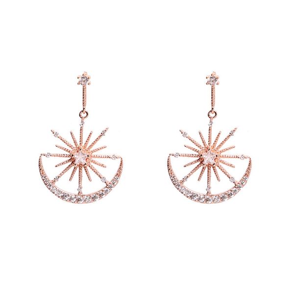 personality moon star drop dangle elegant fashion stud earrings prevent allergy exquisite korean ins style earrings, Silver
personality moon star drop dangle elegant fashion stud earrings prevent allergy exquisite korean ins style earrings, Silver