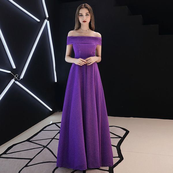 new purple long elegant wedding banquet wedding dress sleeveless floor-length bridal growns boat neck evening party dress, Blue;red
new purple long elegant wedding banquet wedding dress sleeveless floor-length bridal growns boat neck evening party dress, Blue;red
