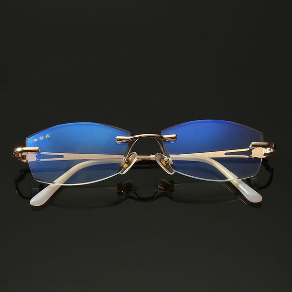 sunglasses beige elegant lady diamond cut rimless anti blue reading glasses computer goggles women alloy office business presbyopia, White;black
sunglasses beige elegant lady diamond cut rimless anti blue reading glasses computer goggles women alloy office business presbyopia, White;black