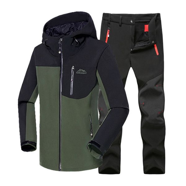 outdoor jackets&hoodies l-6xl men winter waterproof hiking fish camp climb softshell fleece jackets coat set pants oversize trousers, Blue;black
outdoor jackets&hoodies l-6xl men winter waterproof hiking fish camp climb softshell fleece jackets coat set pants oversize trousers, Blue;black