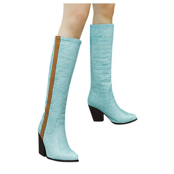 french style women leather boots winter alligator pattern long tube boot fashion female high heel pointed shoes wide calf, Black
french style women leather boots winter alligator pattern long tube boot fashion female high heel pointed shoes wide calf, Black