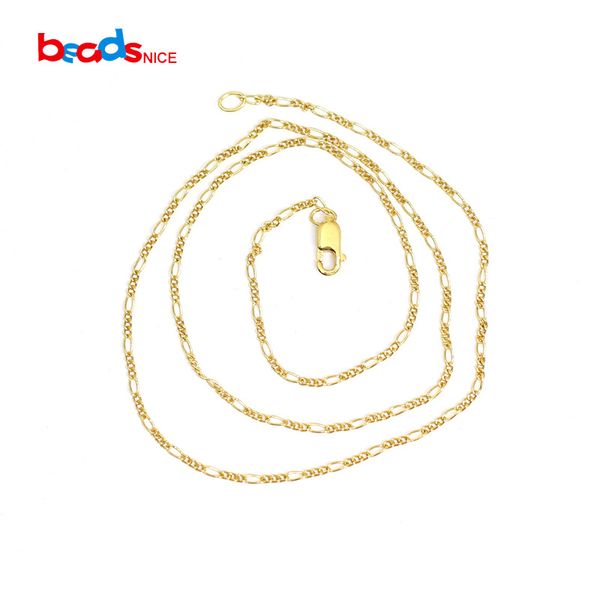 beadsnice id40136smt2 figaro chain necklace with lobster clasp for women jewelry pendant making, Silver
beadsnice id40136smt2 figaro chain necklace with lobster clasp for women jewelry pendant making, Silver
