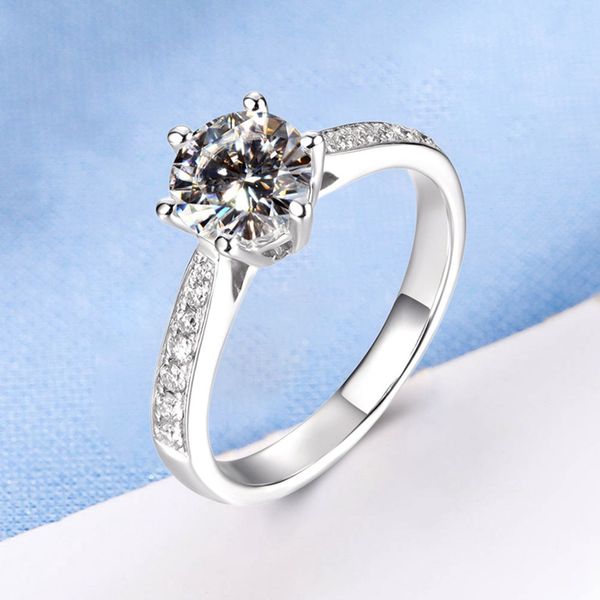classic six claw silver color ring wedding ring for bridal christmas gift for women jewelry engagement, Slivery;golden
classic six claw silver color ring wedding ring for bridal christmas gift for women jewelry engagement, Slivery;golden