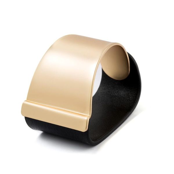 metal leather bracelet jewelry gold wide bracelets for women bangle accessory ornament fashion new pulseiras sieraden, Black
metal leather bracelet jewelry gold wide bracelets for women bangle accessory ornament fashion new pulseiras sieraden, Black
