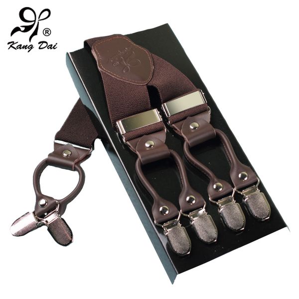 suspenders kangdai men leather alloy 6clips braces adjustable commercial western style trousers strapmcy601, Black;white
suspenders kangdai men leather alloy 6clips braces adjustable commercial western style trousers strapmcy601, Black;white
