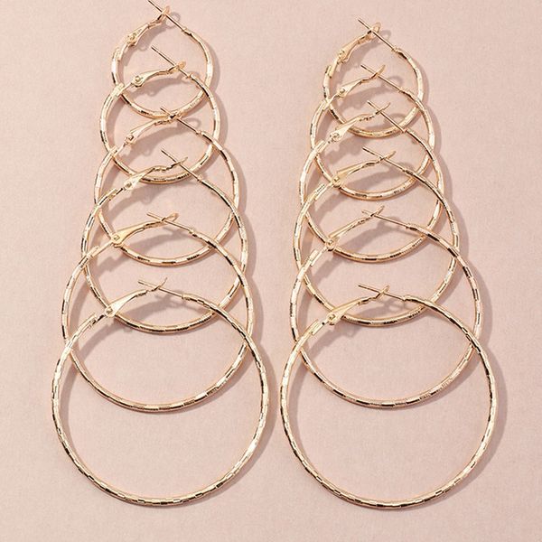 6 pairs/set 2020 fashion round circle hoop earrings set for women girl punk style brincos round earrings party jewelry gift, Golden;silver
6 pairs/set 2020 fashion round circle hoop earrings set for women girl punk style brincos round earrings party jewelry gift, Golden;silver