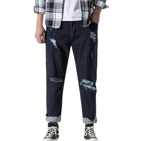 men's new fashion casual denim loose straight pants hole jeans long trouser reusable mouth cover fashion fabric masks #gm, Blue
men's new fashion casual denim loose straight pants hole jeans long trouser reusable mouth cover fashion fabric masks #gm, Blue