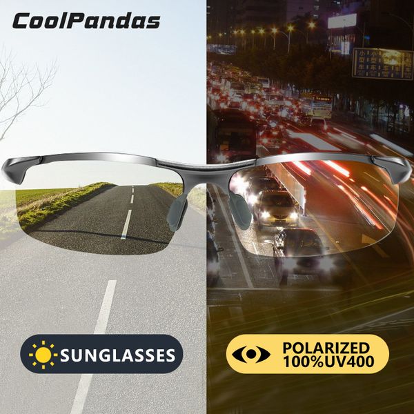 sunglasses coolpandas brand aluminum magnesium semi-rimless pochromic men polarized driving glasses male gafas de sol hombre, White;black
sunglasses coolpandas brand aluminum magnesium semi-rimless pochromic men polarized driving glasses male gafas de sol hombre, White;black