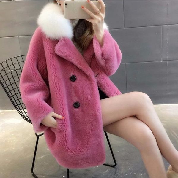 women winter long sleeve v-neck warm long faux fur coats female thick teddy bear casual loose oversize faux fur outwears, Black 
women winter long sleeve v-neck warm long faux fur coats female thick teddy bear casual loose oversize faux fur outwears, Black
