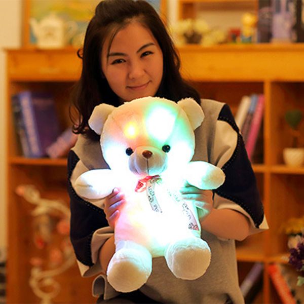 party favor led glowing bear plush toy luminous lighting stuffed bowknot doll for kids k888
party favor led glowing bear plush toy luminous lighting stuffed bowknot doll for kids k888