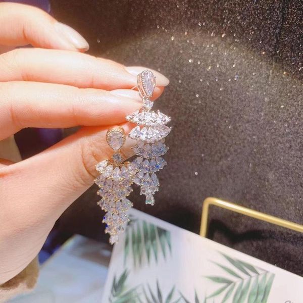 trendy geometric drop dangle earrings for women accessories full cubic zirconia earrings jewelry pendientes mujer moda e6109, Silver
trendy geometric drop dangle earrings for women accessories full cubic zirconia earrings jewelry pendientes mujer moda e6109, Silver