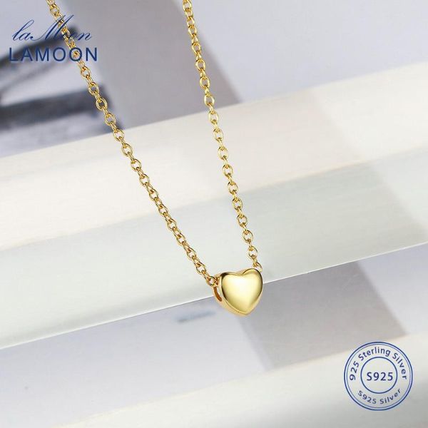 lamoon 925 sterling silver necklace for women heart shape pendant choker necklace gold color simple style fine jewelry lmnl001
lamoon 925 sterling silver necklace for women heart shape pendant choker necklace gold color simple style fine jewelry lmnl001